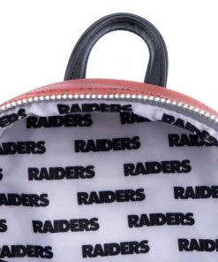 Modern Pinup Loungefly NFL Las Vegas Raiders Pigskin Logo Mini Backpack