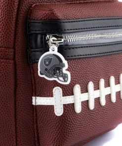 Modern Pinup Loungefly NFL Las Vegas Raiders Pigskin Logo Mini Backpack