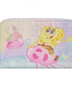 Modern Pinup Loungefly Spongebob Pastel Jellyfishing Zip Around Wallet