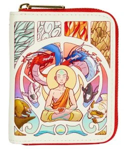 Modern Pinup Loungefly Avatar Aang Meditation Zip Around Wallet Wallets