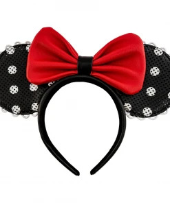 Modern Pinup Loungefly Disney Minnie Mouse Polka Dot Pin Trader Ears Headband