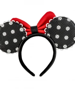 Modern Pinup Loungefly Disney Minnie Mouse Polka Dot Pin Trader Ears Headband
