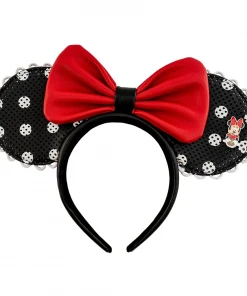 Modern Pinup Loungefly Disney Minnie Mouse Polka Dot Pin Trader Ears Headband