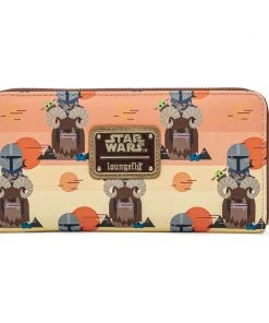 Modern Pinup Wallets Loungefly Star Wars Mandalorian Bantha Ride AOP Wallet
