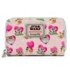 Modern Pinup Loungefly Star Wars Mandalorian Grogu Valentines Zip Around Wallet