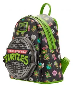 Modern Pinup Loungefly Teenage Mutant Ninja Turtles Sewer Cap AOP Mini Backpack