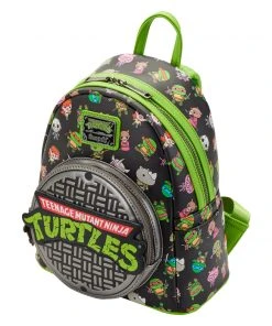 Modern Pinup Loungefly Teenage Mutant Ninja Turtles Sewer Cap AOP Mini Backpack