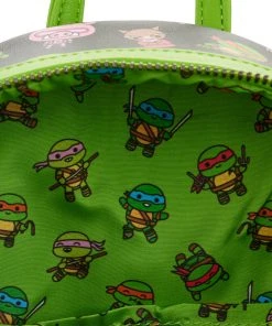 Modern Pinup Loungefly Teenage Mutant Ninja Turtles Sewer Cap AOP Mini Backpack