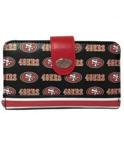 Modern Pinup Wallets Loungefly NFL San Francisco 49ers Logo AOP Wallet
