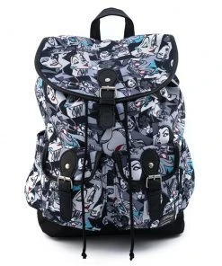 Modern Pinup Loungefly Disney Villains Nylon Slouch Backpack Bags