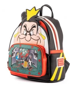 Modern Pinup Loungefly Disney Villains Scene Series Queen Of Hearts Mini Backpack