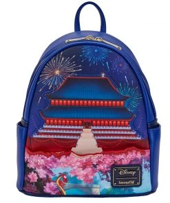 Modern Pinup Loungefly Disney Mulan Castle Light Up Mini Backpack Bags
