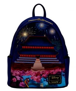 Modern Pinup Loungefly Disney Mulan Castle Light Up Mini Backpack Bags