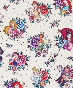 Modern Pinup Loungefly Disney Princess Tattoo AOP Mini Backpack Bags