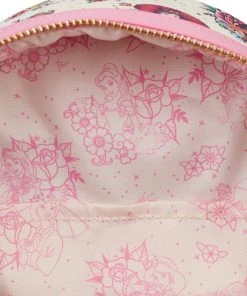 Modern Pinup Loungefly Disney Princess Tattoo AOP Mini Backpack Bags