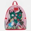 Modern Pinup Loungefly Disney Alice In Wonderland Painting The Roses Red Mini Backpack