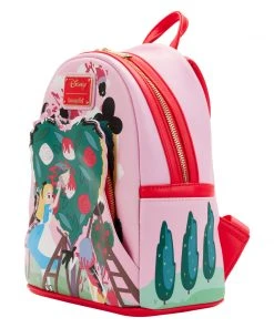 Modern Pinup Loungefly Disney Alice In Wonderland Painting The Roses Red Mini Backpack