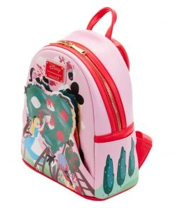 Modern Pinup Loungefly Disney Alice In Wonderland Painting The Roses Red Mini Backpack