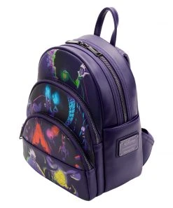 Modern Pinup Loungefly Disney Villains Triple Pocket Glow In The Dark Mini Backpack