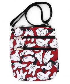 Modern Pinup Accessories Loungefly Disney Mickey Mouse Hands Nylon Passport Bag