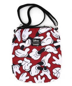 Modern Pinup Accessories Loungefly Disney Mickey Mouse Hands Nylon Passport Bag