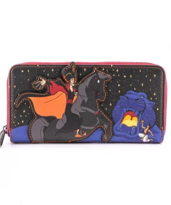 Modern Pinup Loungefly Disney Aladdin Jafar Villains Scene Zip Around Wallet