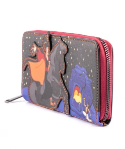 Modern Pinup Loungefly Disney Aladdin Jafar Villains Scene Zip Around Wallet