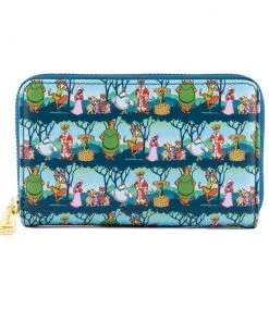 Modern Pinup Wallets Loungefly Disney Robin Hood Sherwood AOP Zip Around Wallet
