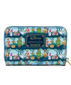 Modern Pinup Wallets Loungefly Disney Robin Hood Sherwood AOP Zip Around Wallet