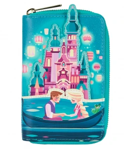 Modern Pinup Loungefly Disney Tangled Princess Castle Zip Around Wallet Wallets