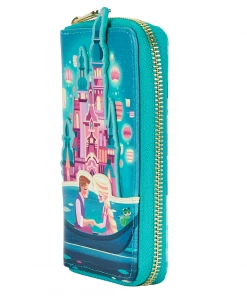 Modern Pinup Loungefly Disney Tangled Princess Castle Zip Around Wallet Wallets