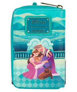 Modern Pinup Loungefly Disney Tangled Princess Castle Zip Around Wallet Wallets