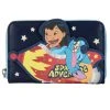 Modern Pinup Wallets Loungefly Disney Lilo And Stitch Space Adventure Zip Around Wallet