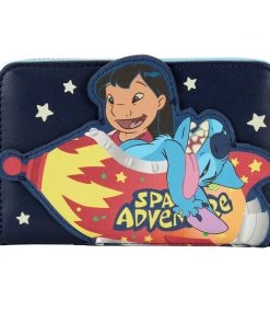 Modern Pinup Wallets Loungefly Disney Lilo And Stitch Space Adventure Zip Around Wallet
