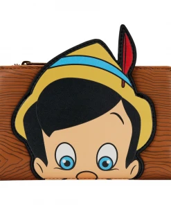 Modern Pinup Wallets Loungefly Disney Pinocchio Peeking Flap Wallet