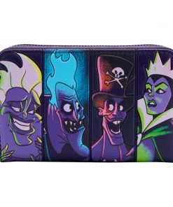 Modern Pinup Loungefly Disney Villains In The Dark Zip Around Wallet Waitlist