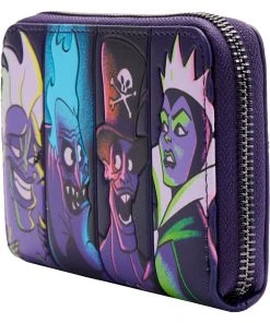 Modern Pinup Loungefly Disney Villains In The Dark Zip Around Wallet Waitlist