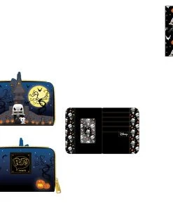 Modern Pinup Pop By Loungefly Disney NBC Jack Skellington House Zip Around Wallet Waitlist