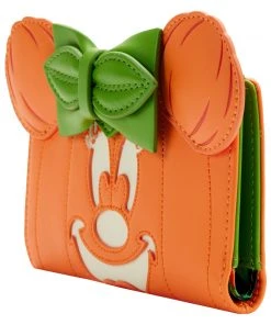Modern Pinup Loungefly Disney Glow Face Pumpkin Minnie Flap Wallet 7 Modern Pinup Loungefly Disney Glow Face Pumpkin Minnie Flap Wallet