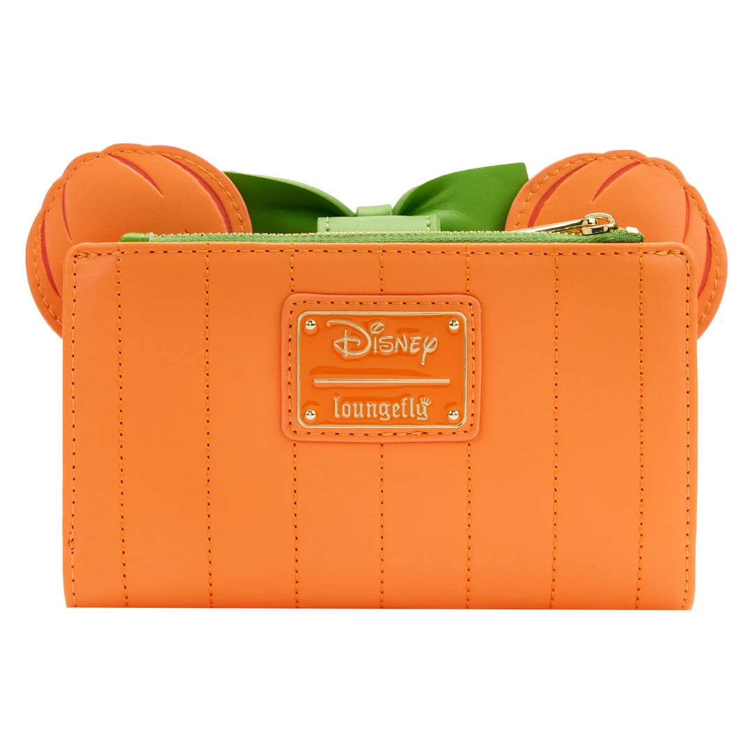 Modern Pinup Loungefly Disney Glow Face Pumpkin Minnie Flap Wallet 4 Modern Pinup Loungefly Disney Glow Face Pumpkin Minnie Flap Wallet