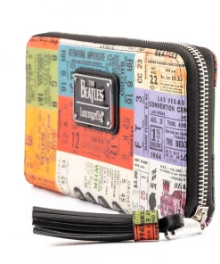 Modern Pinup Wallets Loungefly The Beatles Ticket Stubs Zip Around Wallet