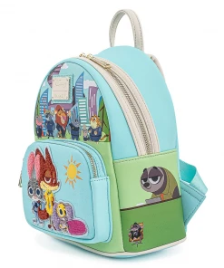 Modern Pinup Loungefly Disney Zootopia Chibi Group Mini Backpack Bags