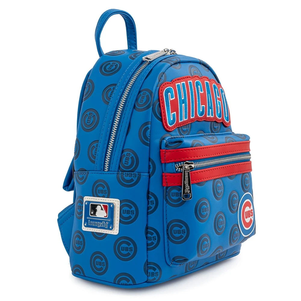 Modern Pinup Loungefly MLB Chicago Cubs Logo Mini Backpack Bags 3 Modern Pinup Loungefly MLB Chicago Cubs Logo Mini Backpack Bags
