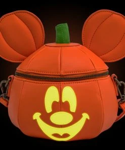 Modern Pinup Bags Loungefly Disney Mickey-O-Lantern Crossbody Bag