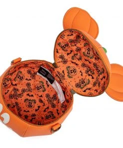 Modern Pinup Bags Loungefly Disney Mickey-O-Lantern Crossbody Bag