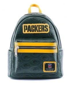 Modern Pinup Loungefly NFL Green Bay Packers Logo AOP Mini Backpack Bags