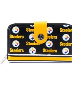 Modern Pinup Wallets Loungefly NFL Pittsburgh Steelers Logo AOP Wallet