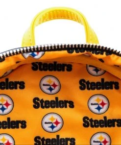 Modern Pinup Bags Loungefly NFL Pittsburgh Steelers Logo AOP Mini Backpack