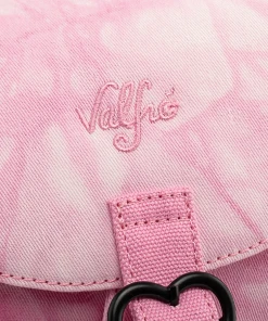 Modern Pinup Loungefly Valfre Pink Acid Wash Denim Angel Backpack Bags