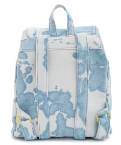 Modern Pinup Loungefly Valfre Blue Acid Wash Denim Backpack